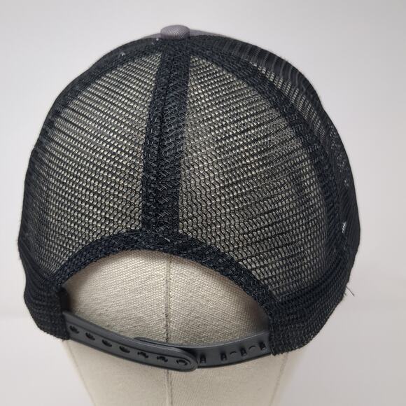 Huskies Snapback Trucker Hat Gray One Size Adjustable Distressed Mesh Back Ha - Picture 6 of 9